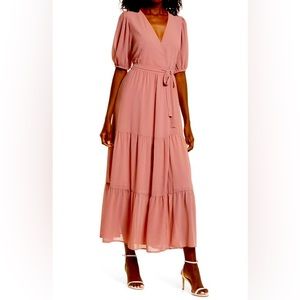 Charles Henry wrap around dress
